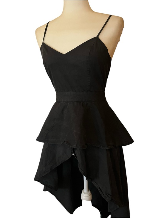 English Factory Dresses & Skirts - English Factory Poplin High Low Cocktail Dress Black Size XS